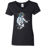 Space Guitar Women's V-Neck T-Shirt