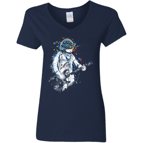 Space Guitar Women's V-Neck T-Shirt