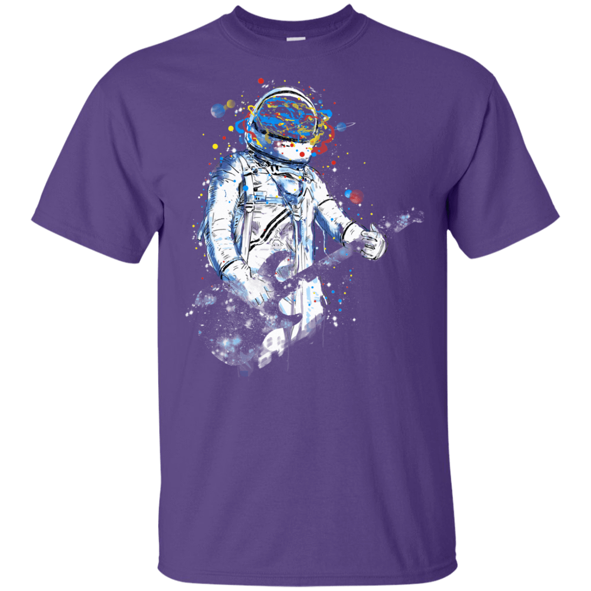 T-Shirts Purple / YXS Space Guitar Youth T-Shirt