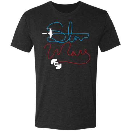 T-Shirts Vintage Black / S Space Handwriting Men's Triblend T-Shirt