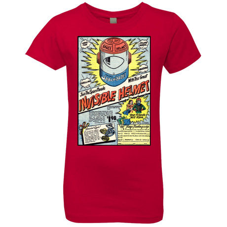 T-Shirts Red / YXS Space Helmet Girls Premium T-Shirt