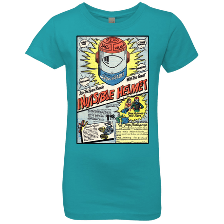 T-Shirts Tahiti Blue / YXS Space Helmet Girls Premium T-Shirt