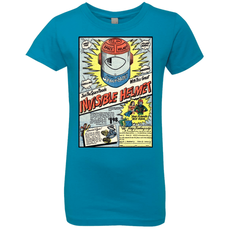 T-Shirts Turquoise / YXS Space Helmet Girls Premium T-Shirt