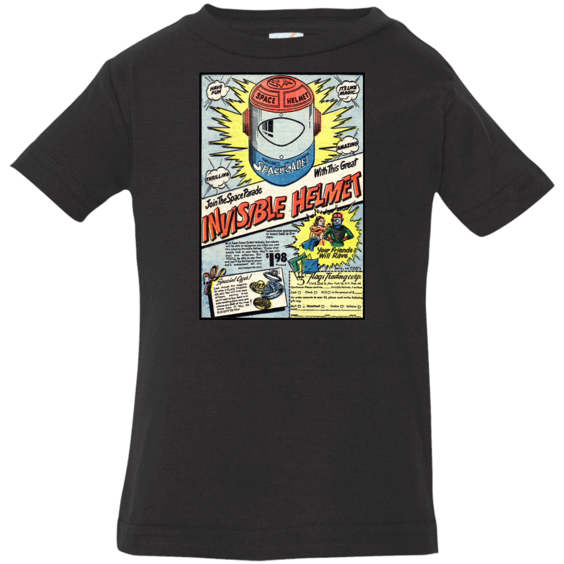 T-Shirts Black / 6 Months Space Helmet Infant PremiumT-Shirt