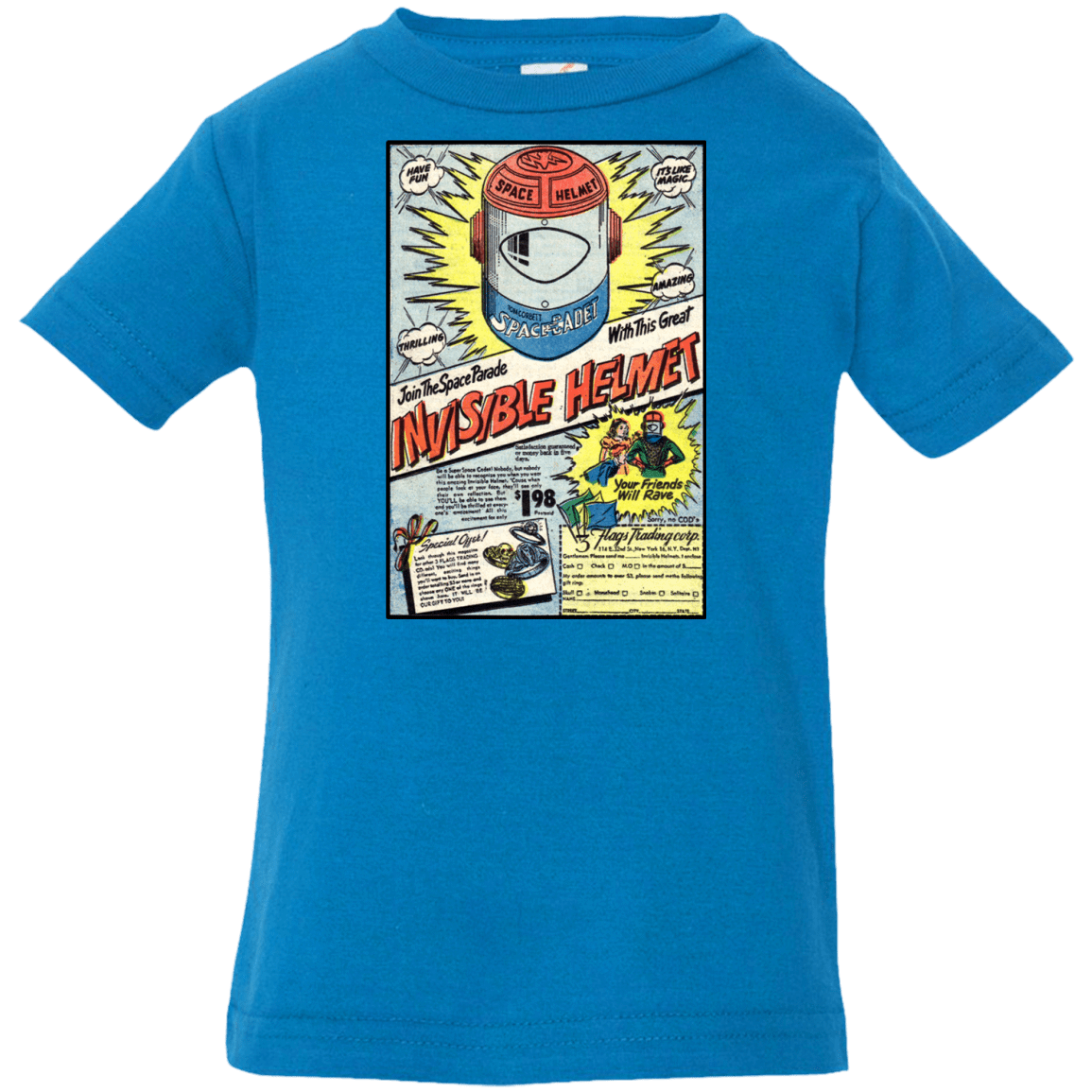 T-Shirts Cobalt / 6 Months Space Helmet Infant PremiumT-Shirt