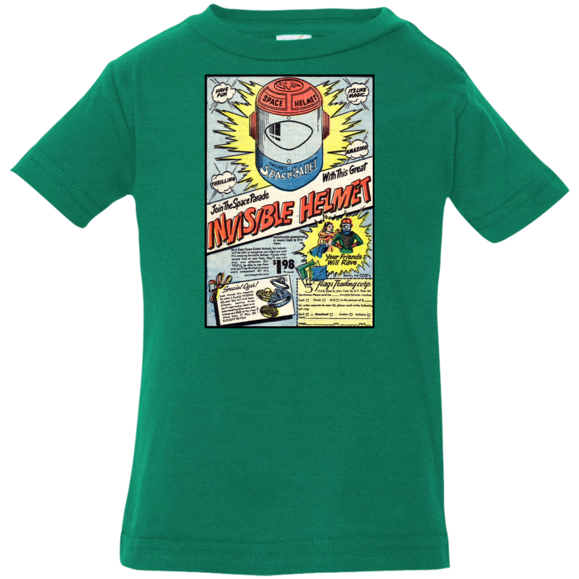 T-Shirts Kelly / 6 Months Space Helmet Infant PremiumT-Shirt