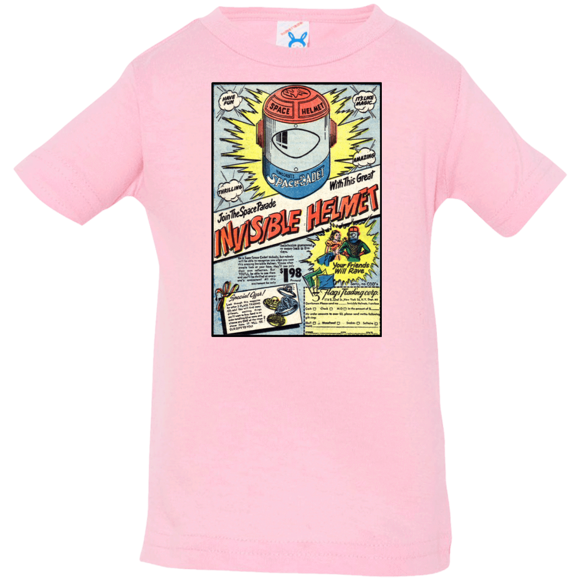 T-Shirts Pink / 6 Months Space Helmet Infant PremiumT-Shirt