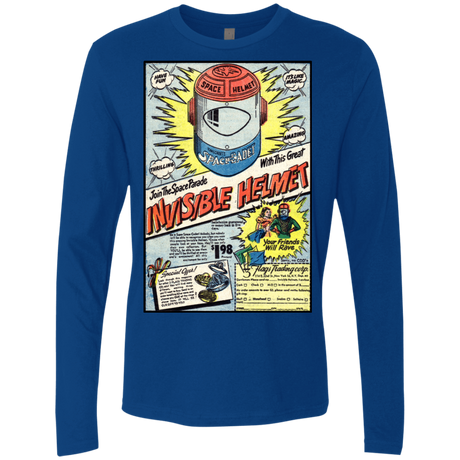 T-Shirts Royal / Small Space Helmet Men's Premium Long Sleeve