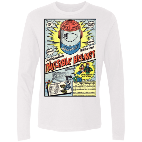 T-Shirts White / Small Space Helmet Men's Premium Long Sleeve