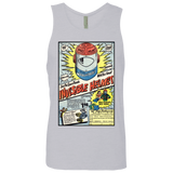 T-Shirts Heather Grey / Small Space Helmet Men's Premium Tank Top