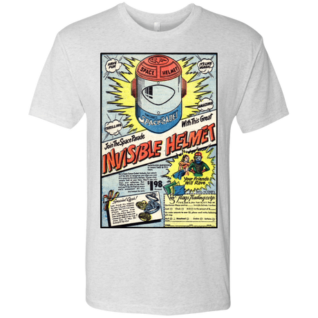 T-Shirts Heather White / Small Space Helmet Men's Triblend T-Shirt