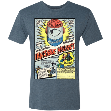 T-Shirts Indigo / Small Space Helmet Men's Triblend T-Shirt