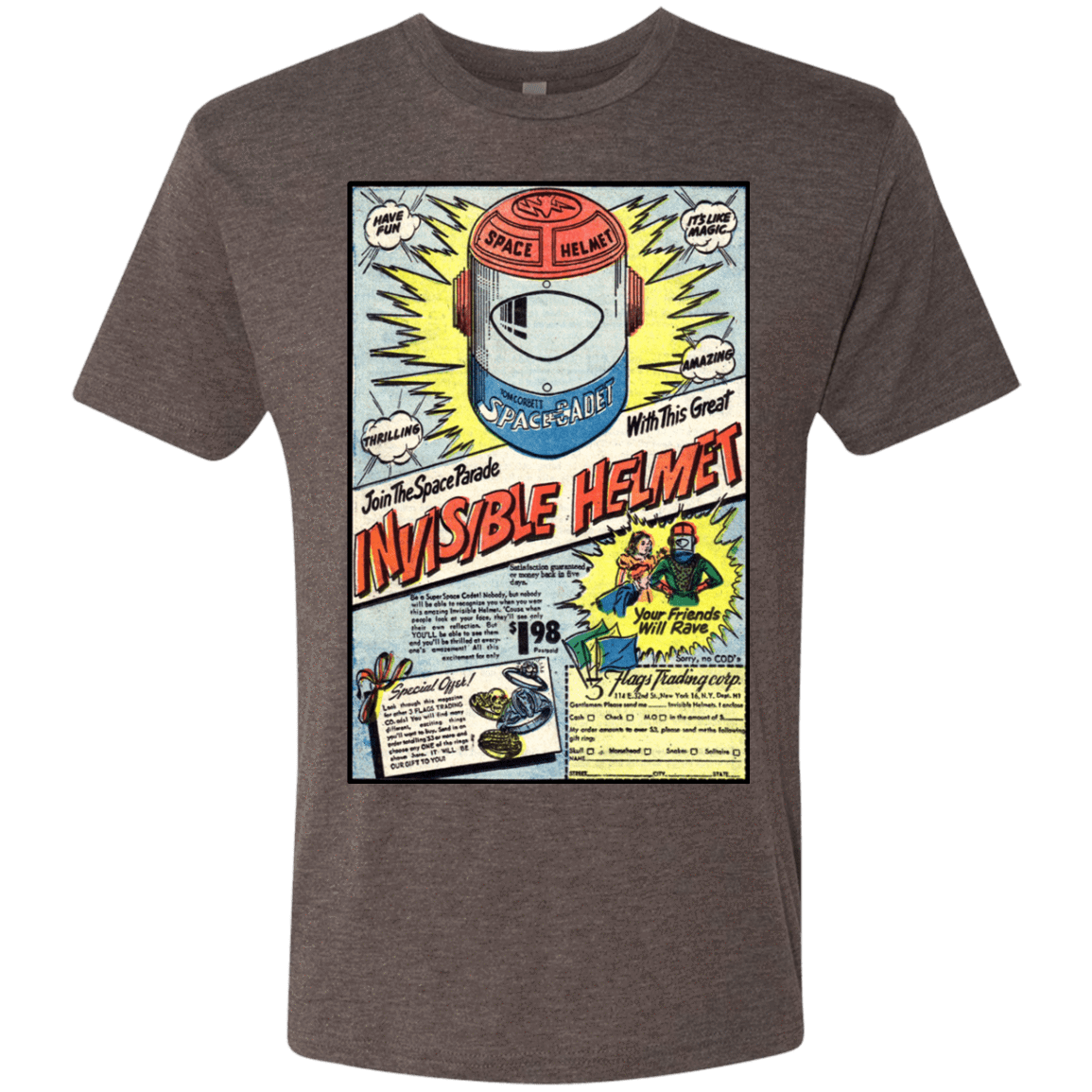T-Shirts Macchiato / Small Space Helmet Men's Triblend T-Shirt