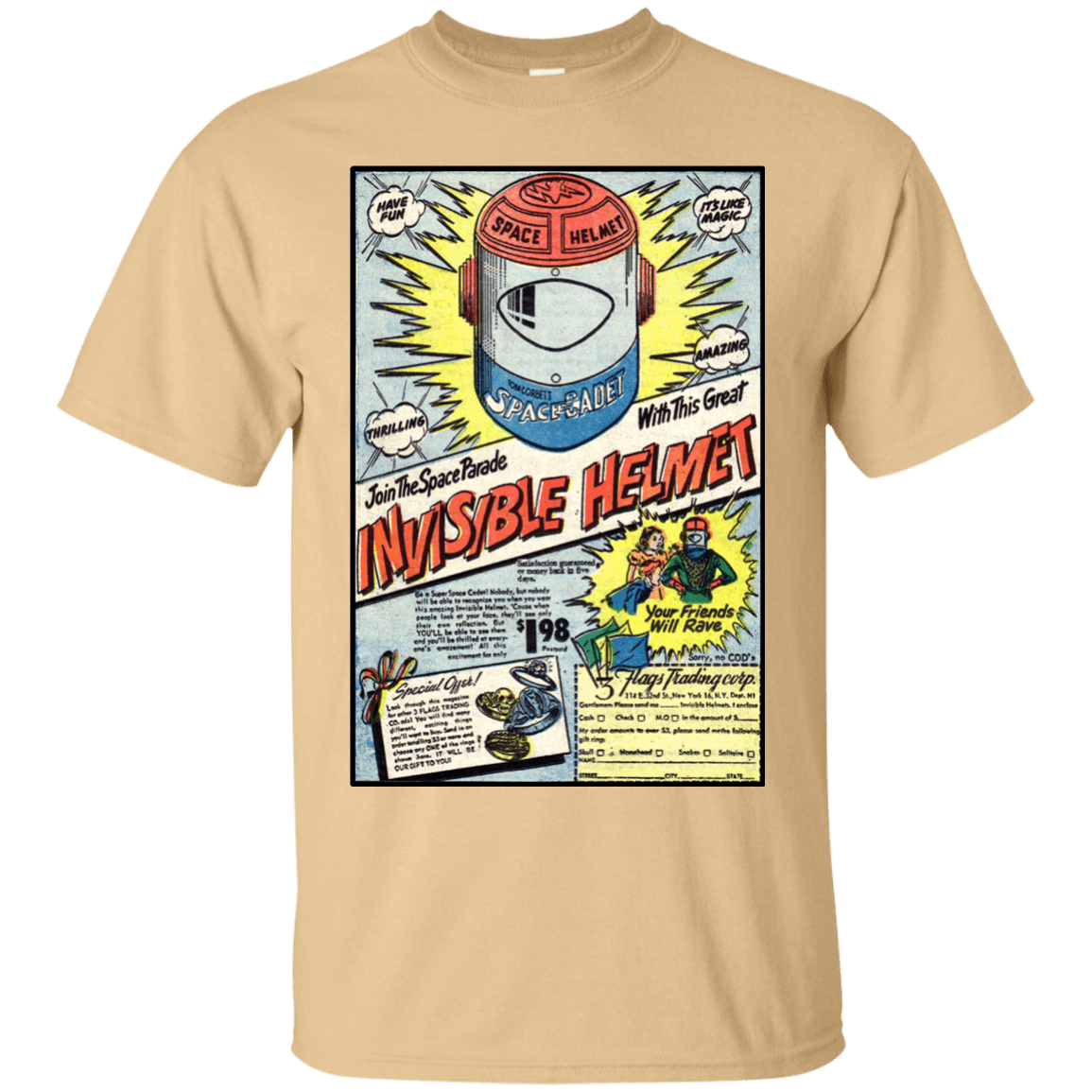T-Shirts Vegas Gold / Small Space Helmet T-Shirt