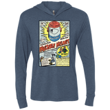 T-Shirts Indigo / X-Small Space Helmet Triblend Long Sleeve Hoodie Tee