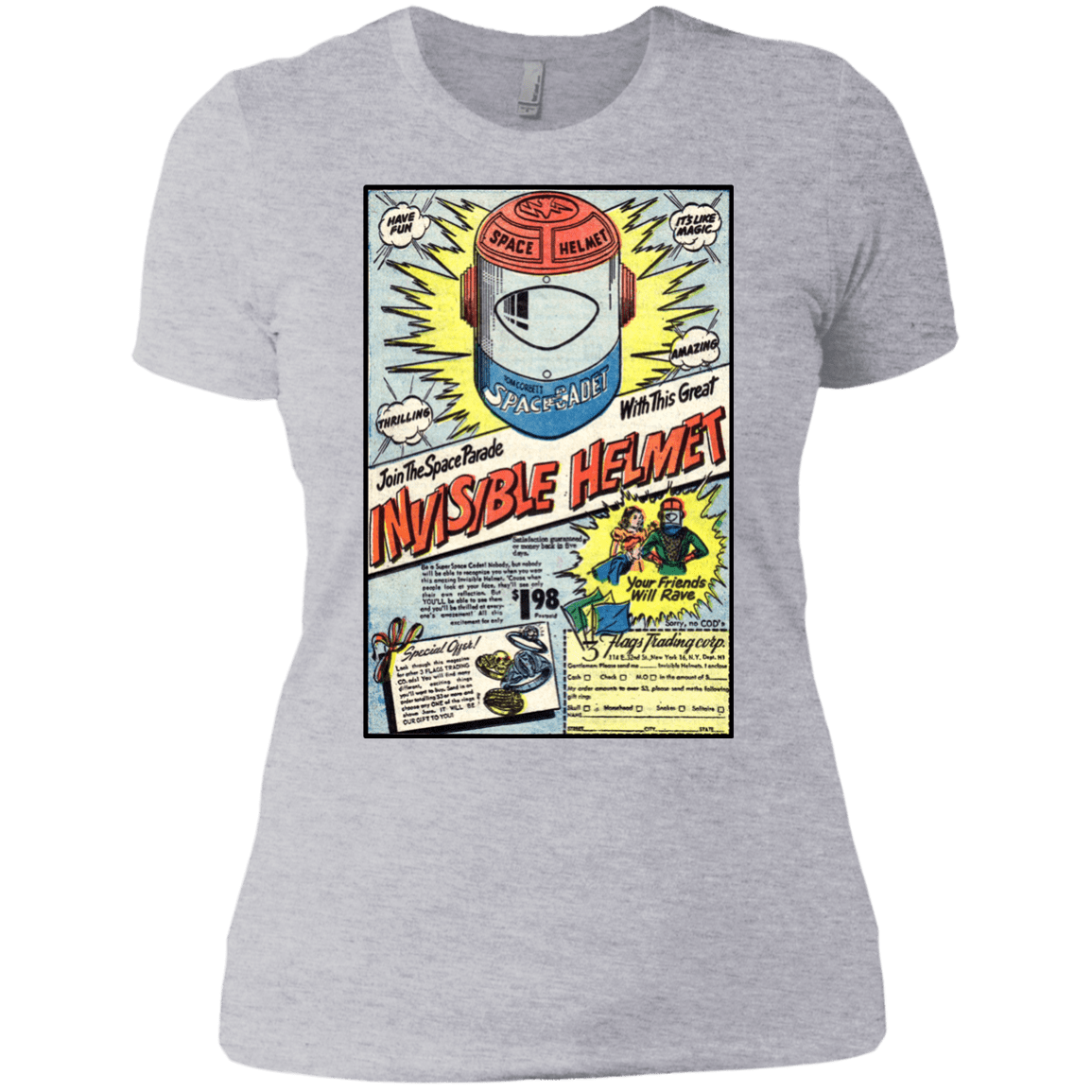 T-Shirts Heather Grey / X-Small Space Helmet Women's Premium T-Shirt