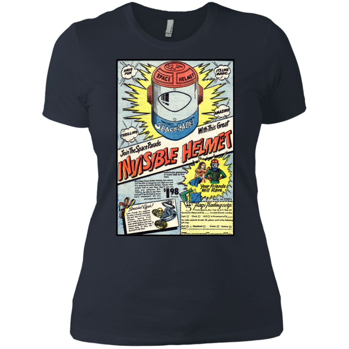 T-Shirts Indigo / X-Small Space Helmet Women's Premium T-Shirt