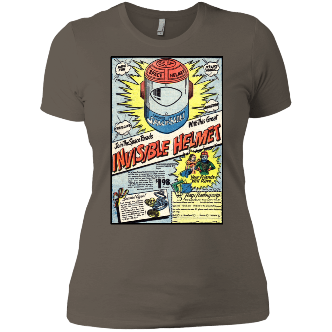 T-Shirts Warm Grey / X-Small Space Helmet Women's Premium T-Shirt