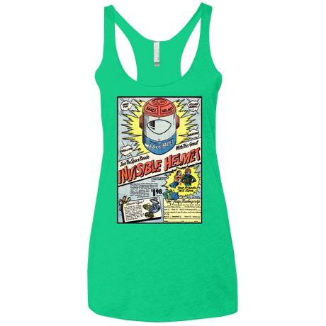 T-Shirts Envy / X-Small Space Helmet Women's Triblend Racerback Tank