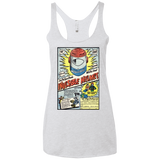 T-Shirts Heather White / X-Small Space Helmet Women's Triblend Racerback Tank