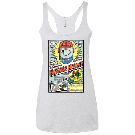 T-Shirts Heather White / X-Small Space Helmet Women's Triblend Racerback Tank