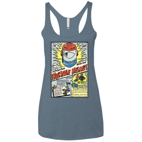 T-Shirts Indigo / X-Small Space Helmet Women's Triblend Racerback Tank
