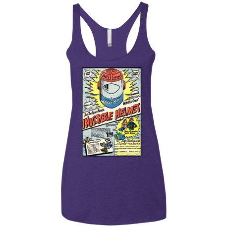 T-Shirts Purple Rush / X-Small Space Helmet Women's Triblend Racerback Tank