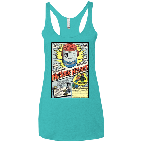 T-Shirts Tahiti Blue / X-Small Space Helmet Women's Triblend Racerback Tank
