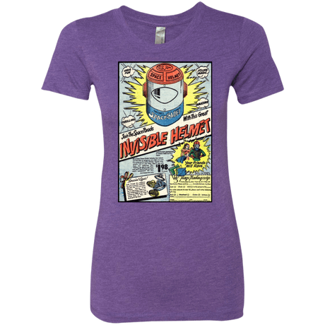T-Shirts Purple Rush / Small Space Helmet Women's Triblend T-Shirt