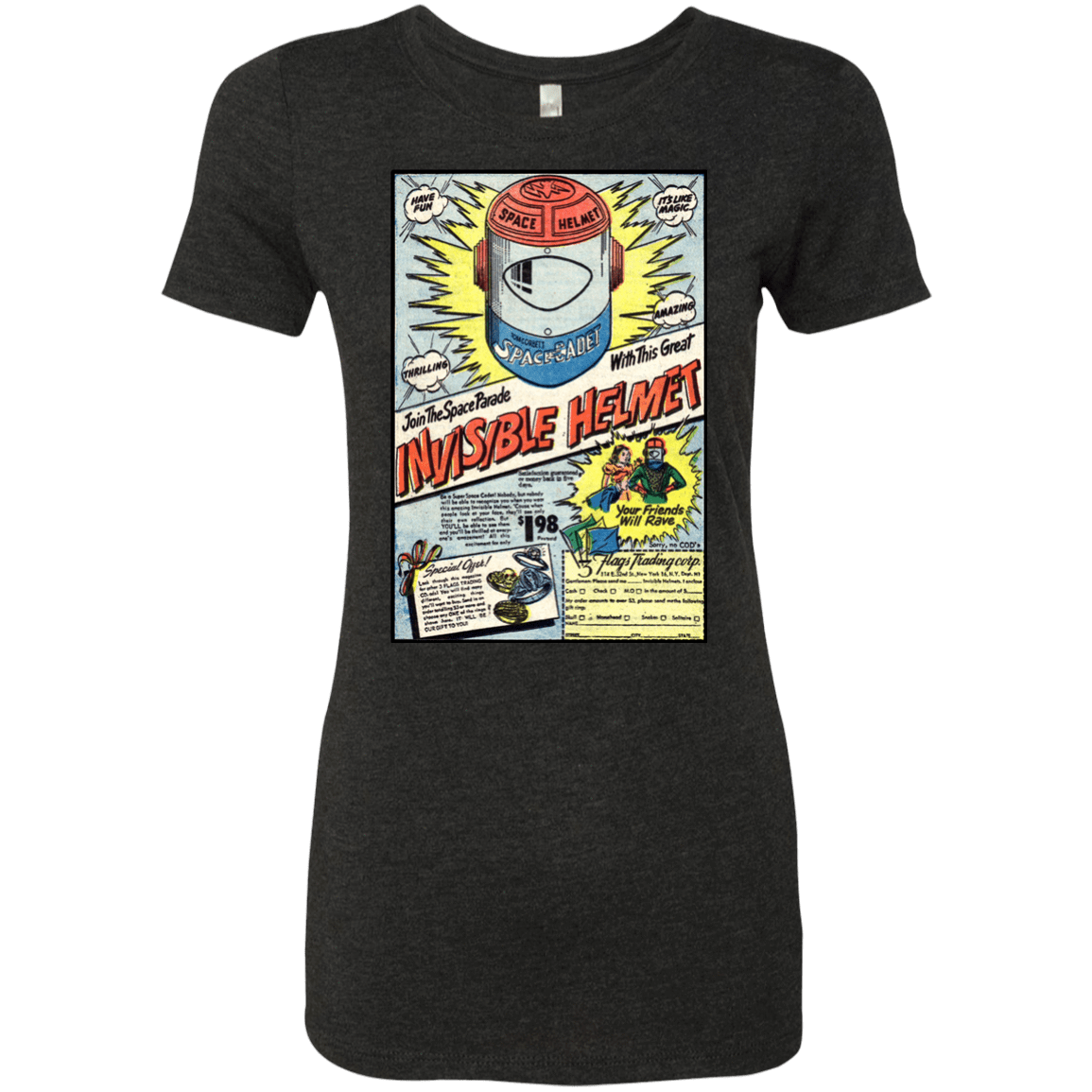 T-Shirts Vintage Black / Small Space Helmet Women's Triblend T-Shirt