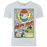 T-Shirts Heather White / YXS Space Helmet Youth Triblend T-Shirt