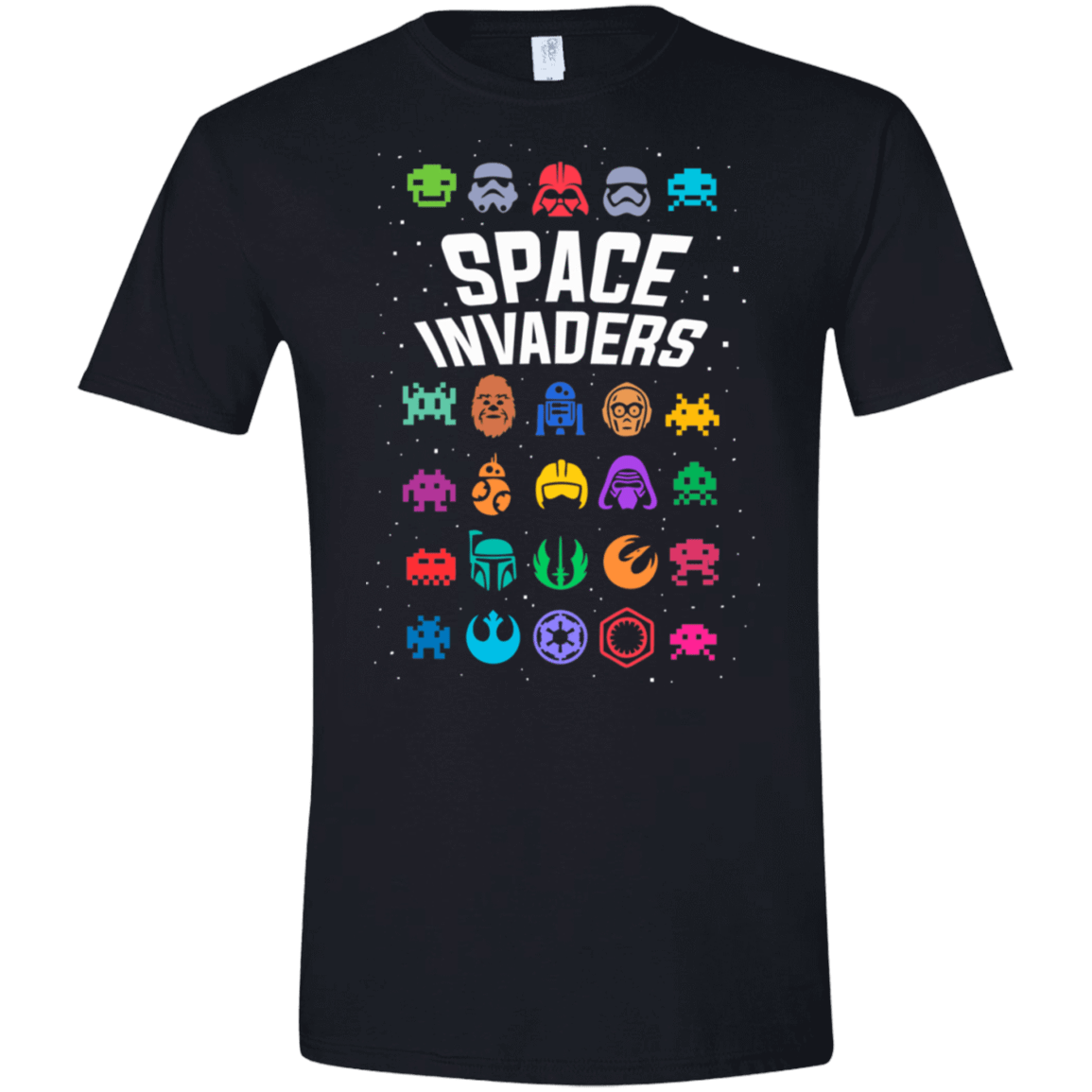 T-Shirts Black / X-Small Space Invaders Men's Semi-Fitted Softstyle