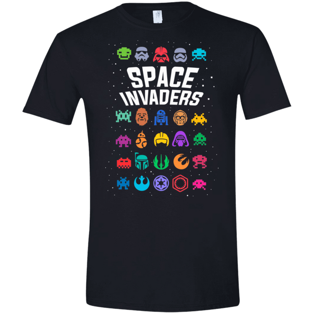 T-Shirts Black / X-Small Space Invaders Men's Semi-Fitted Softstyle