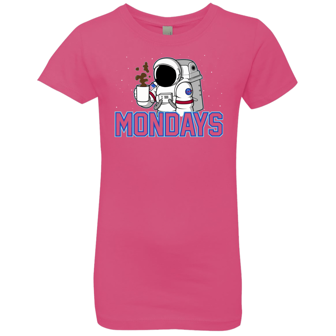 T-Shirts Hot Pink / YXS Space Mondays Girls Premium T-Shirt