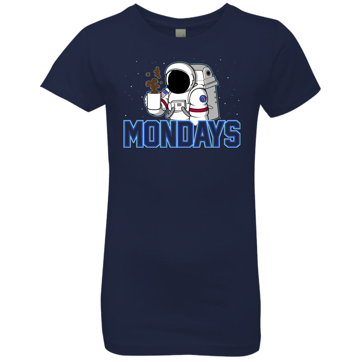 T-Shirts Midnight Navy / YXS Space Mondays Girls Premium T-Shirt