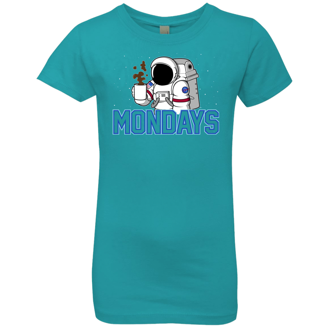 T-Shirts Tahiti Blue / YXS Space Mondays Girls Premium T-Shirt