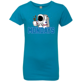 T-Shirts Turquoise / YXS Space Mondays Girls Premium T-Shirt