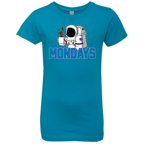 T-Shirts Turquoise / YXS Space Mondays Girls Premium T-Shirt