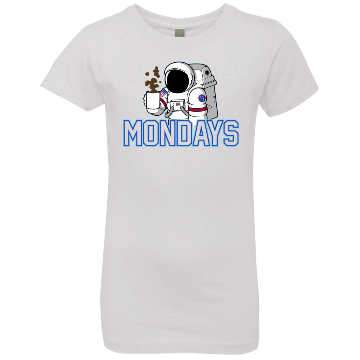 T-Shirts White / YXS Space Mondays Girls Premium T-Shirt