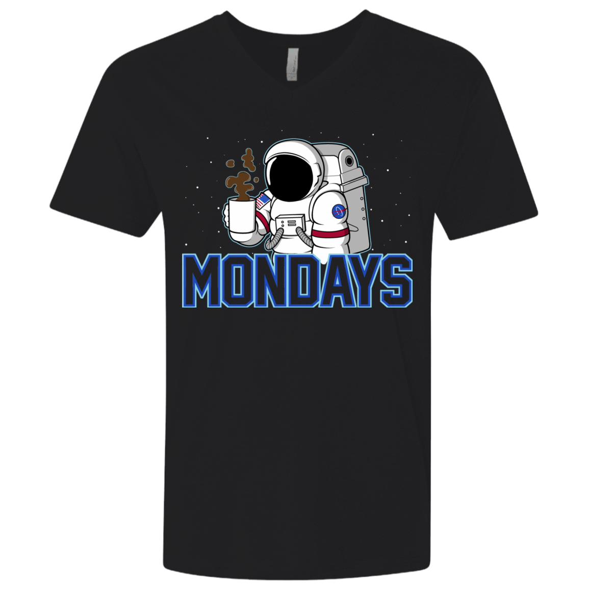 T-Shirts Black / X-Small Space Mondays Men's Premium V-Neck