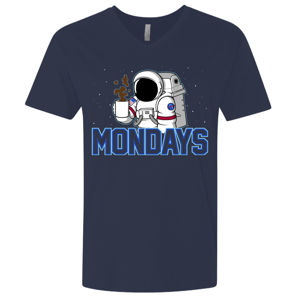 T-Shirts Midnight Navy / X-Small Space Mondays Men's Premium V-Neck