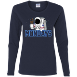 T-Shirts Navy / S Space Mondays Women's Long Sleeve T-Shirt