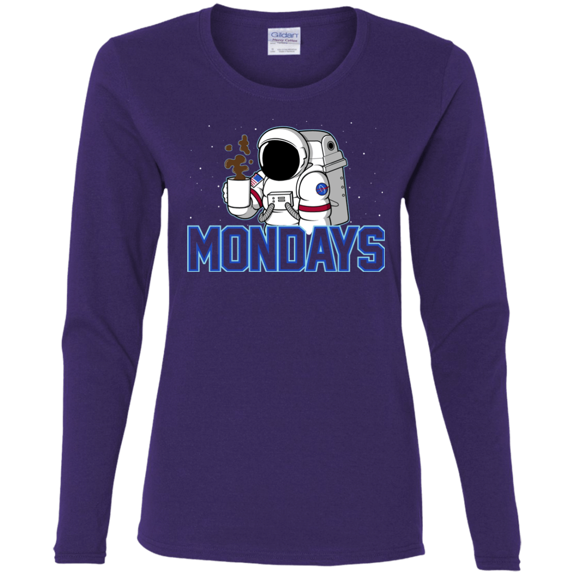 T-Shirts Purple / S Space Mondays Women's Long Sleeve T-Shirt