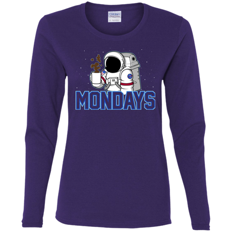 T-Shirts Purple / S Space Mondays Women's Long Sleeve T-Shirt