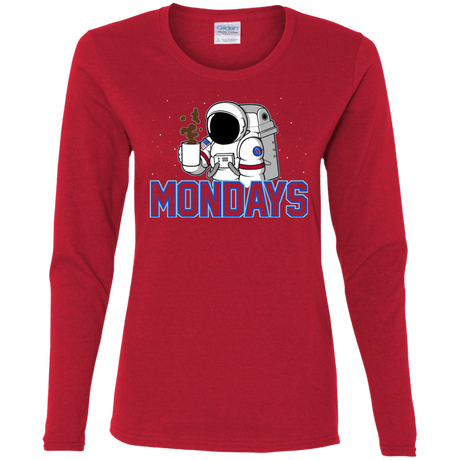 T-Shirts Red / S Space Mondays Women's Long Sleeve T-Shirt