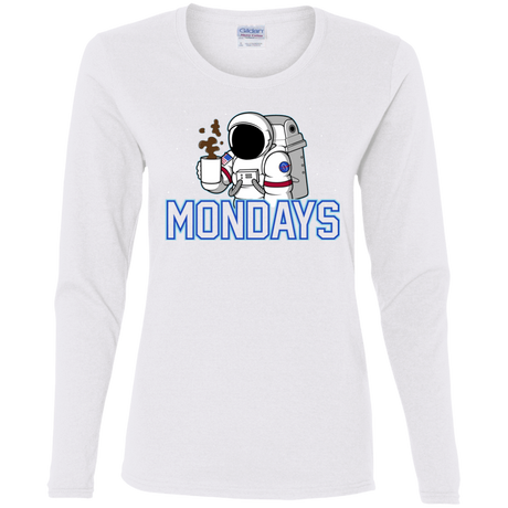 T-Shirts White / S Space Mondays Women's Long Sleeve T-Shirt