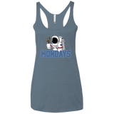 Space Mondays Women's Triblend Racerback Tank