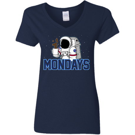 T-Shirts Navy / S Space Mondays Women's V-Neck T-Shirt