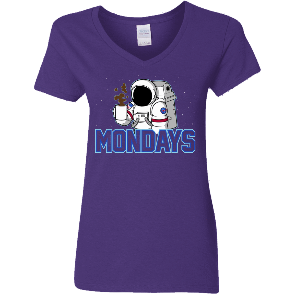 T-Shirts Purple / S Space Mondays Women's V-Neck T-Shirt