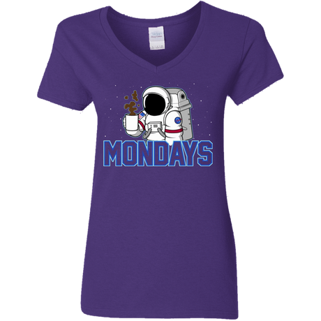 T-Shirts Purple / S Space Mondays Women's V-Neck T-Shirt